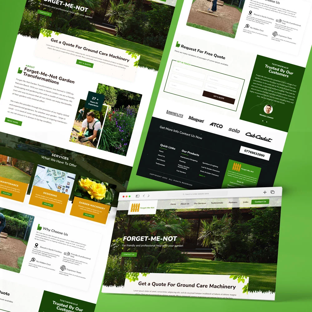 increase leads for landscaping companies with website design Kolkata West Bengal