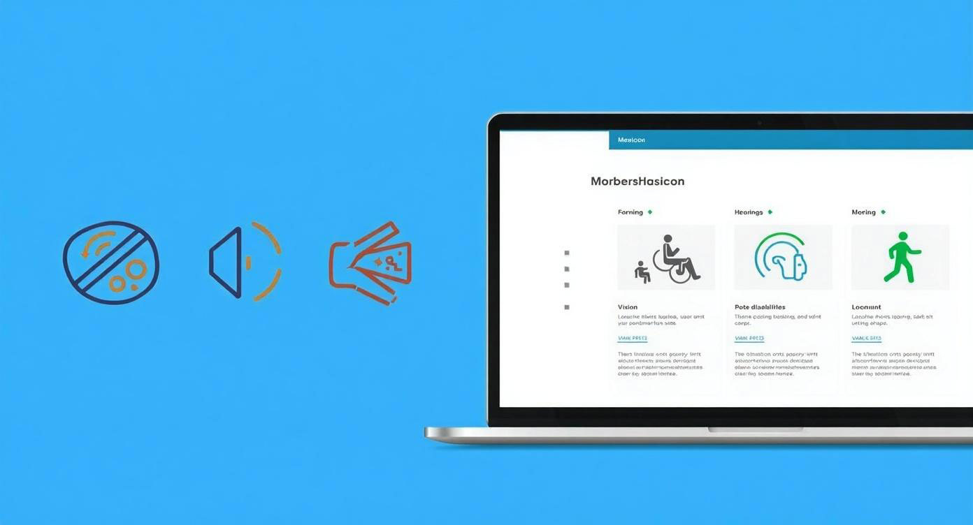 WCAG compliant website design focusing on digital accessibility.